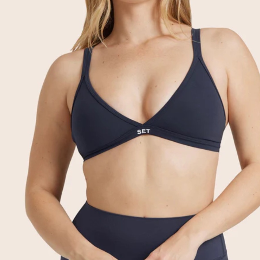 SET Active Navy Sports Bra